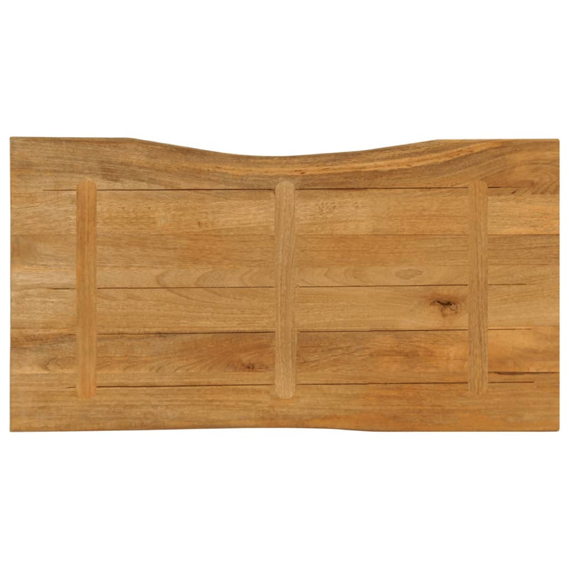 Blat masă cu margini, 120x60x3,8 cm, lemn masiv mango