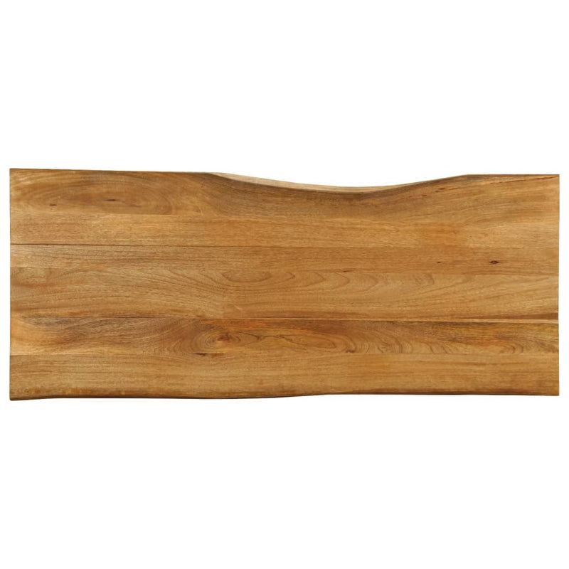 Blat masă cu margini, 140x60x3,8 cm, lemn masiv mango