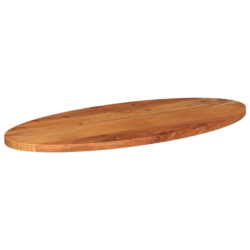 Blat de masă oval, 80x40x3,8 cm, lemn masiv de acacia