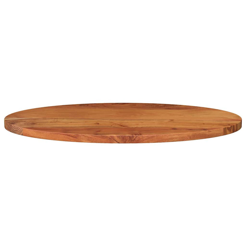 Blat de masă oval, 80x40x3,8 cm, lemn masiv de acacia