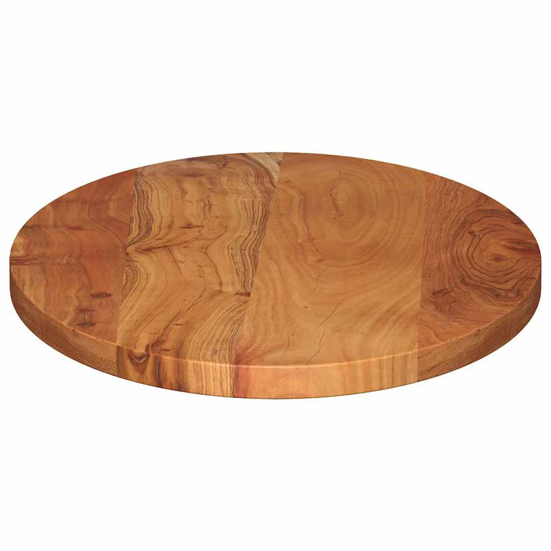Blat de masă oval, 80x40x3,8 cm, lemn masiv de acacia