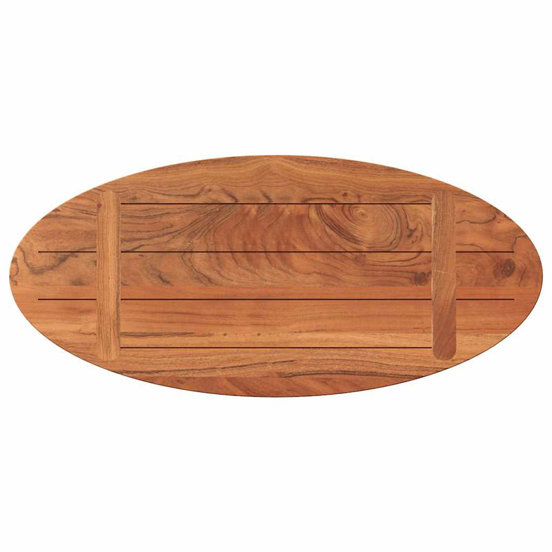 Blat de masă oval, 80x40x3,8 cm, lemn masiv de acacia