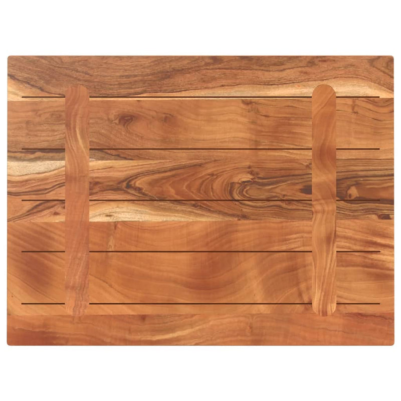 Blat masă 90x60x2,5 cm lemn solid dreptunghiular de acacia