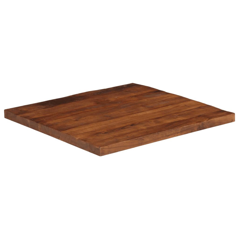 Blat de masă pătrat, 80x80x2,5 cm, lemn masiv reciclat