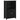 Dulap de baie BERG, negru, 69,5x34x110 cm, lemn masiv de pin