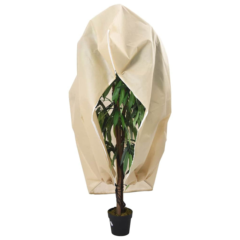 Huse de plante din fleece cu fermoar 4 buc. 70 g/m² 1,2x1,8 m