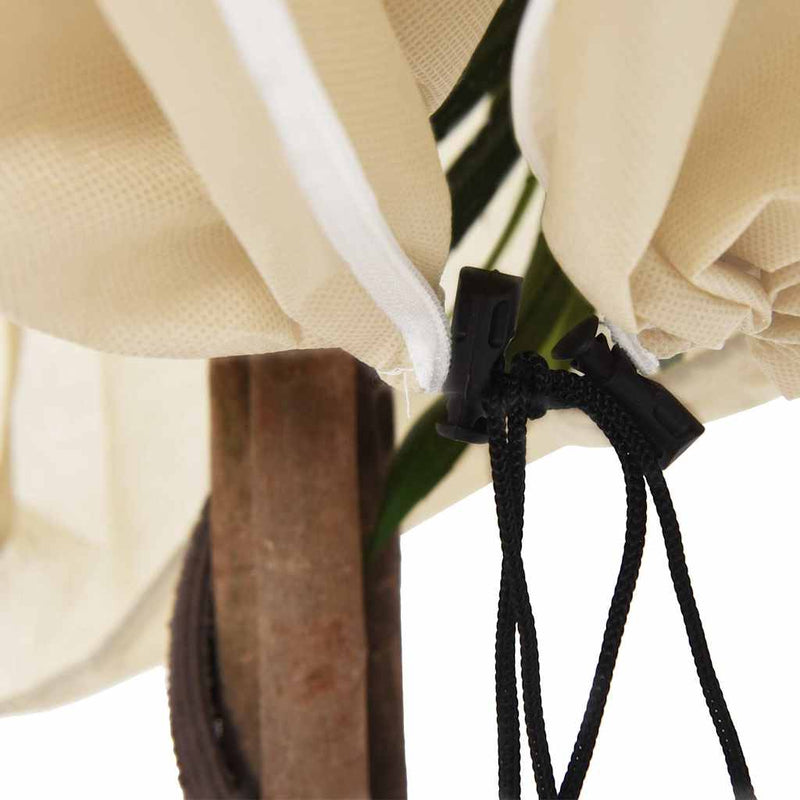 Huse de plante din fleece cu fermoar 4 buc. 70 g/m² 1,2x1,8 m