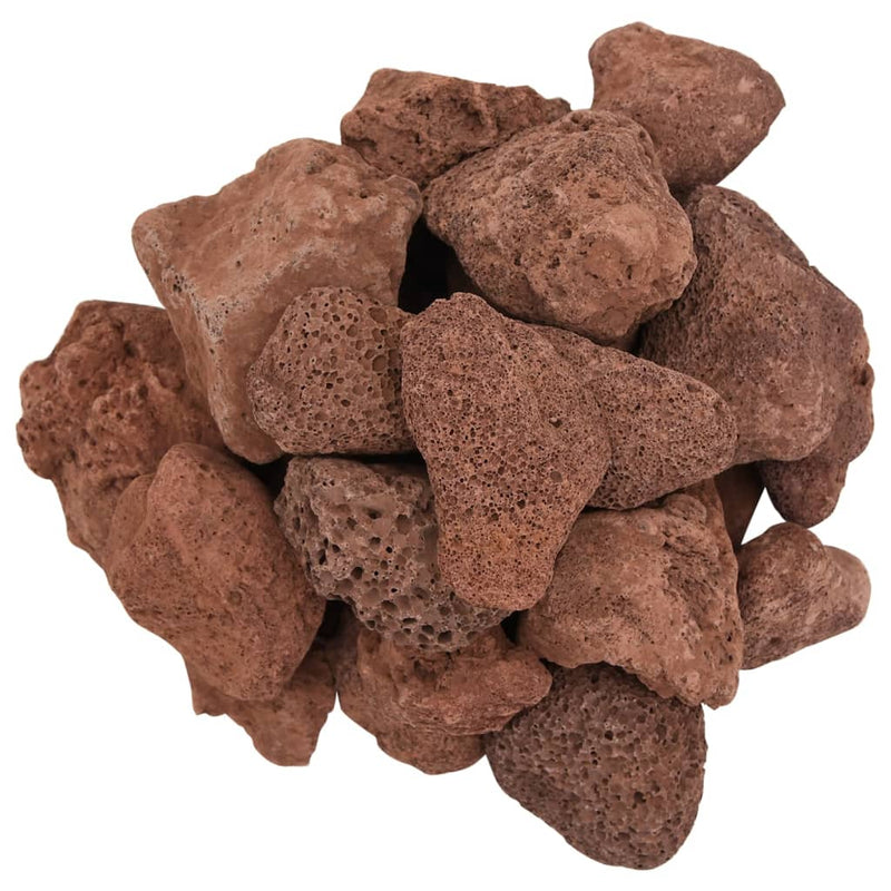 Roci vulcanice, 25 kg, roșu, 5-8 cm