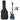 Chitara bass electrică începători, husă, albastru/negru 4/4 46"