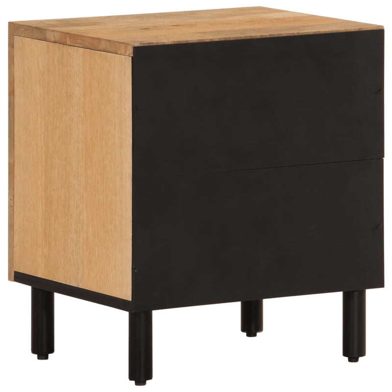 Noptiere, 2 buc., 40x33x46 cm, lemn masiv de acacia