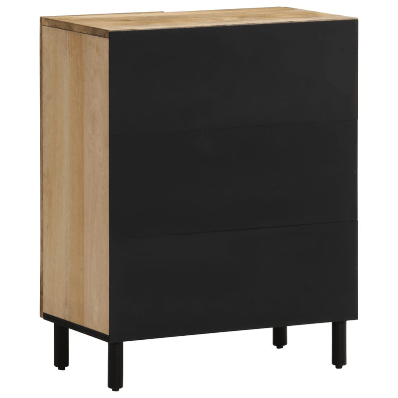 Dulap lateral, 60x33x75 cm, lemn masiv de mango