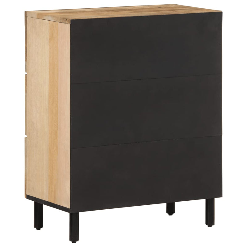 Dulap lateral, 60x33x75 cm, lemn masiv de mango