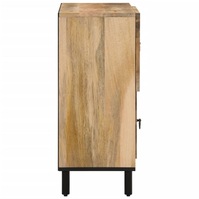 Dulap lateral, 80x33x75 cm, lemn masiv de mango