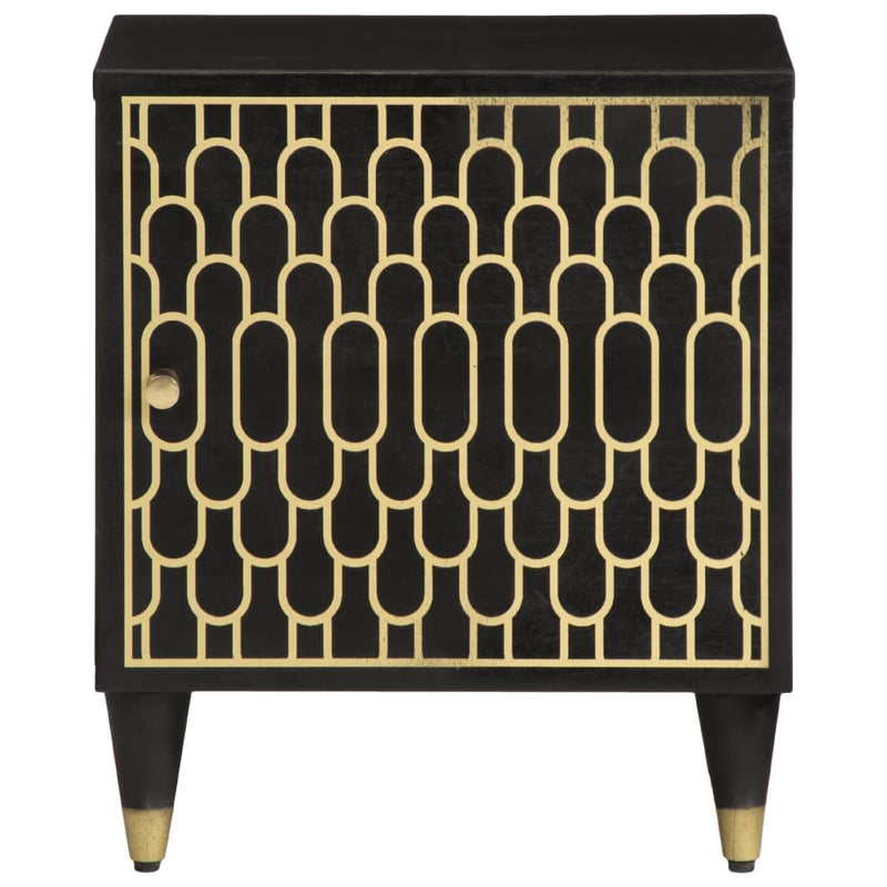 Noptiere, 2 buc., 40x33x46 cm, lemn masiv de acacia