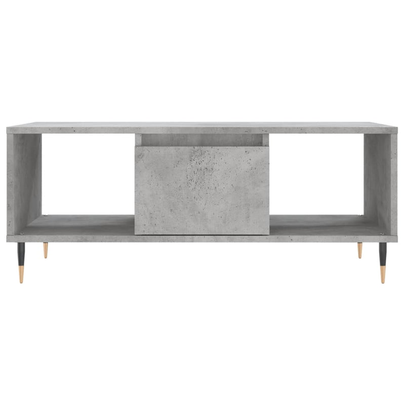 Măsuță de cafea, gri beton, 90x50x36,5 cm, lemn compozit