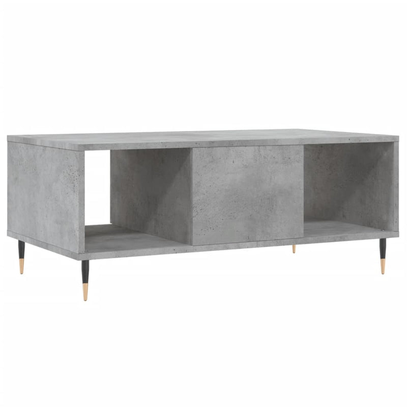 Măsuță de cafea, gri beton, 90x50x36,5 cm, lemn compozit