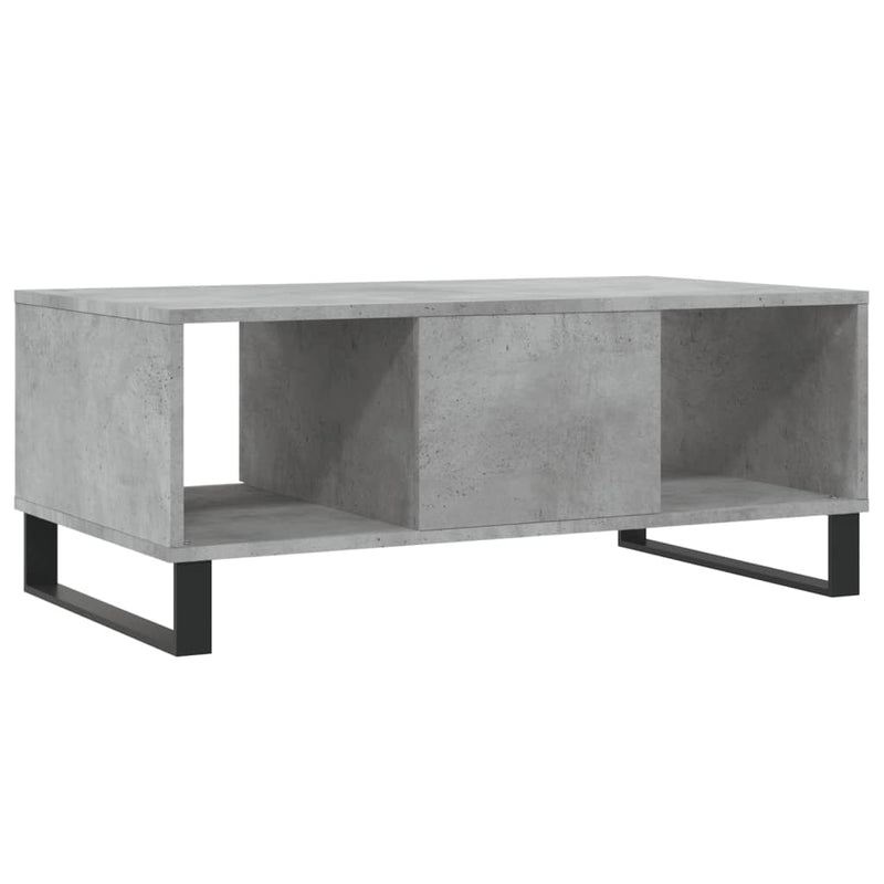 Măsuță de cafea, gri beton, 90x50x36,5 cm, lemn compozit