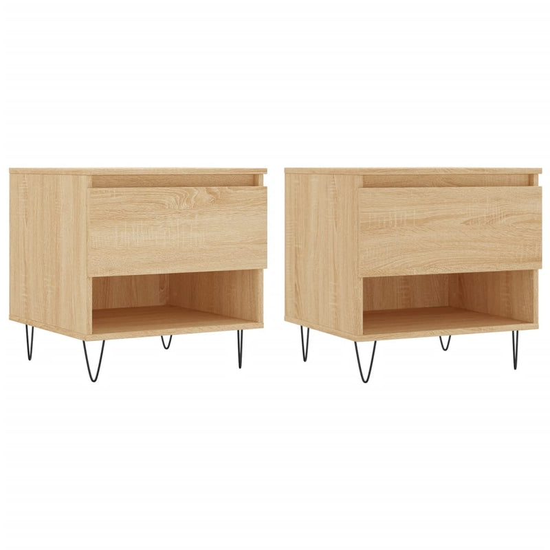Mese de cafea 2 buc. stejar sonoma 50x46x50 cm lemn compozit