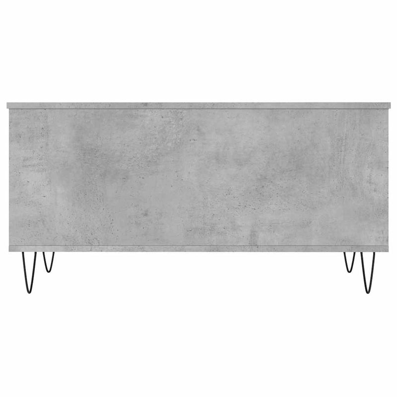 Măsuță de cafea, gri beton, 90x44,5x45 cm, lemn compozit