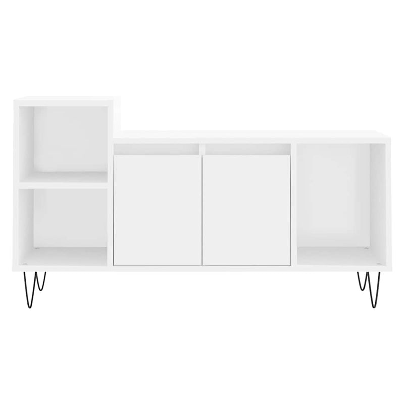 Comodă TV, alb, 100x35x55 cm, lemn prelucrat