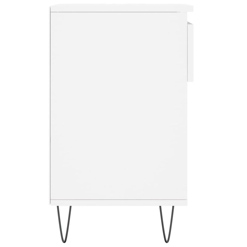 Pantofar, alb, 102x36x60 cm, lemn compozit