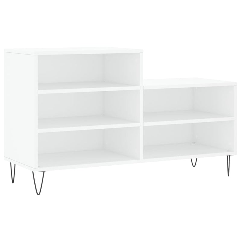 Pantofar, alb, 102x36x60 cm, lemn compozit