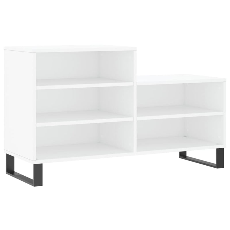 Pantofar, alb, 102x36x60 cm, lemn compozit