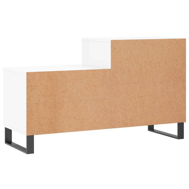 Pantofar, alb, 102x36x60 cm, lemn compozit