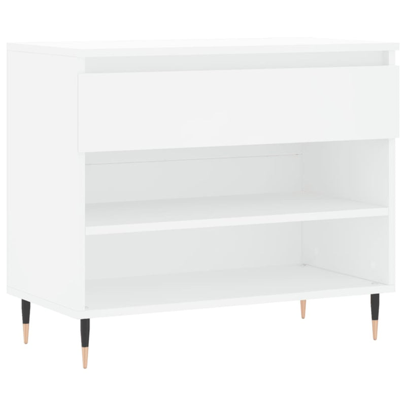 Pantofar, alb, 70x36x60 cm, lemn prelucrat