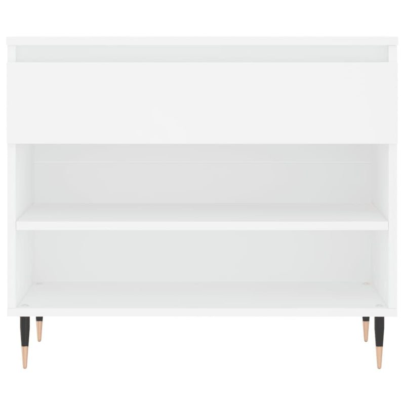 Pantofar, alb, 70x36x60 cm, lemn prelucrat