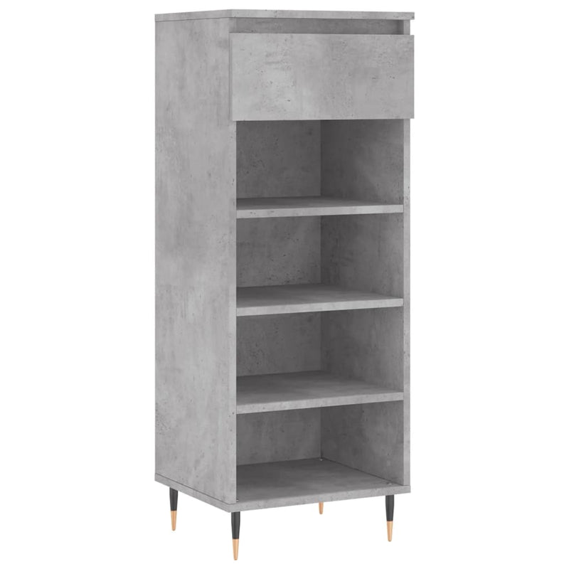 Pantofar, gri beton, 40x36x105 cm, lemn prelucrat