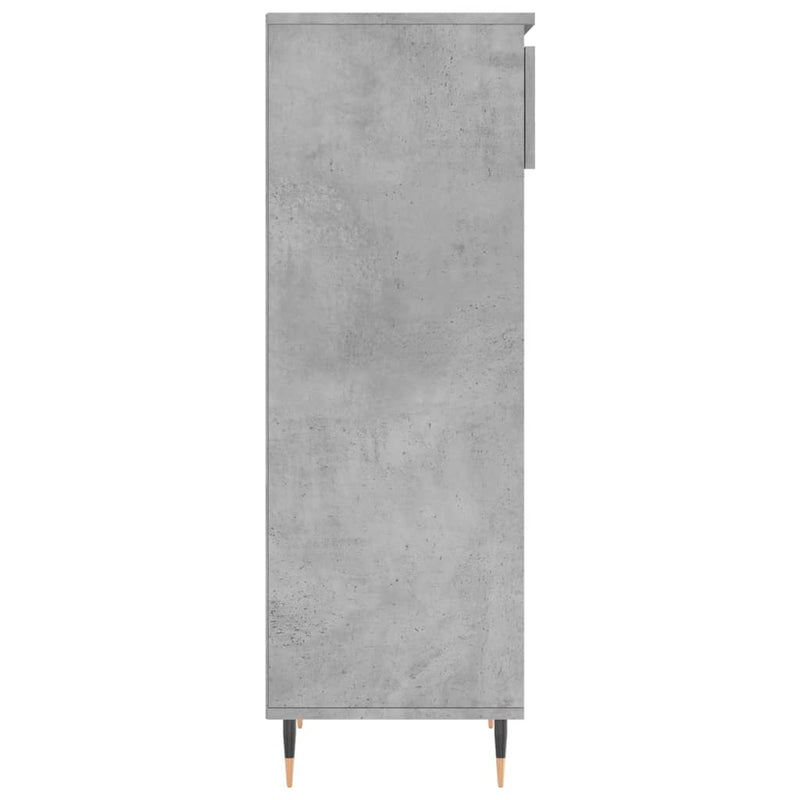 Pantofar, gri beton, 40x36x105 cm, lemn prelucrat