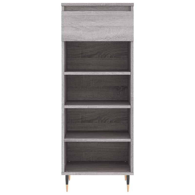 Pantofar, gri sonoma, 40x36x105 cm, lemn prelucrat