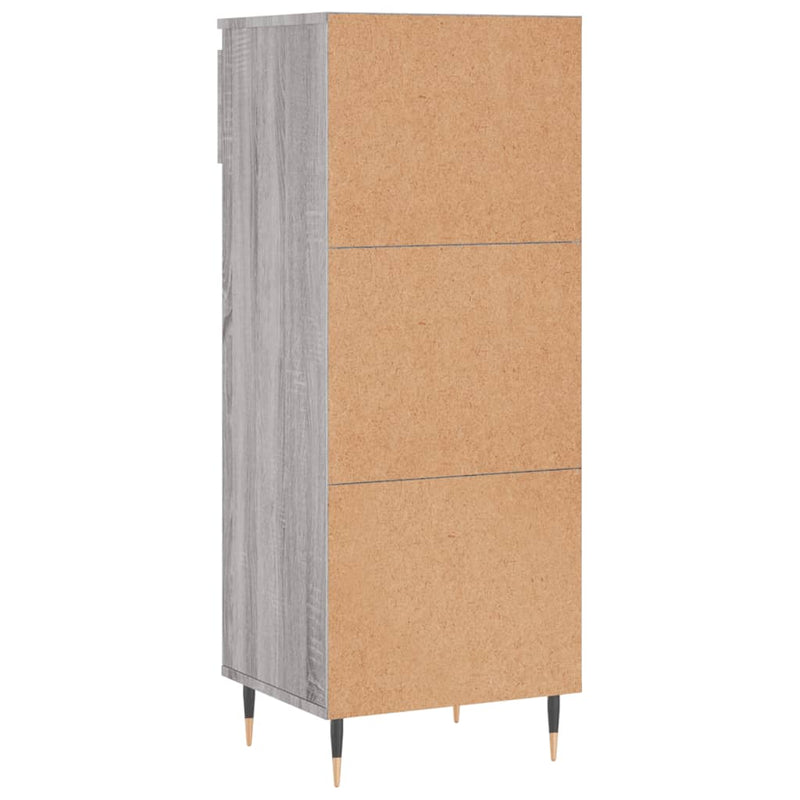 Pantofar, gri sonoma, 40x36x105 cm, lemn prelucrat