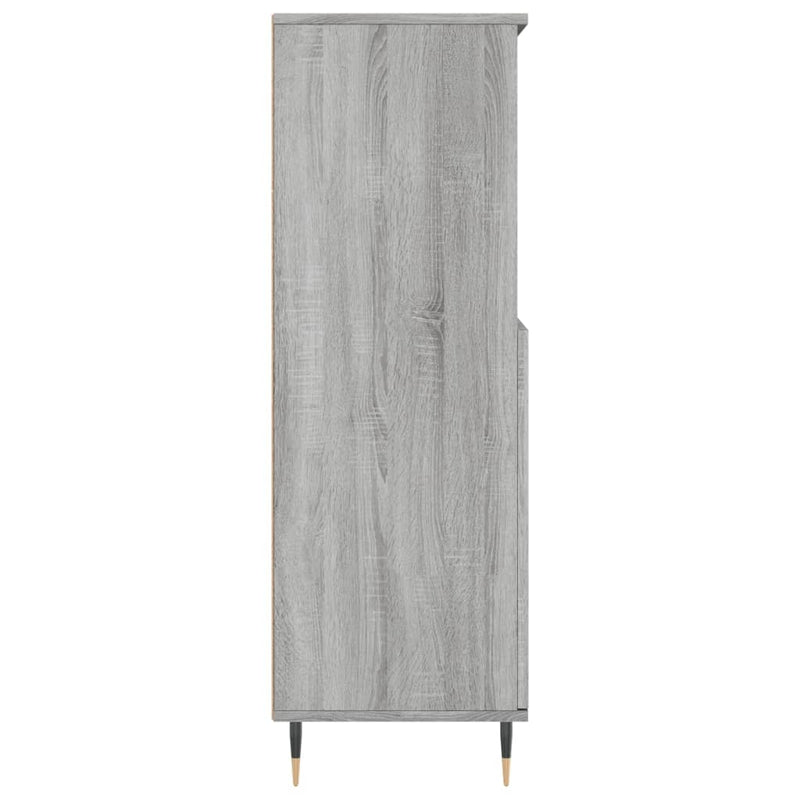 Dulap înalt, gri sonoma, 60x36x110 cm, lemn prelucrat