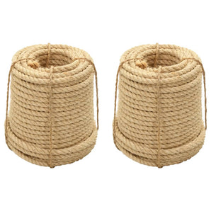 Frânghii de sisal, 2 buc., 12 mm, 250 m