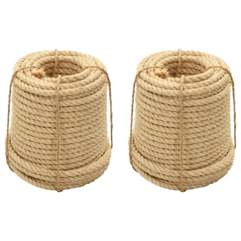 Frânghii de sisal, 2 buc., 12 mm, 250 m