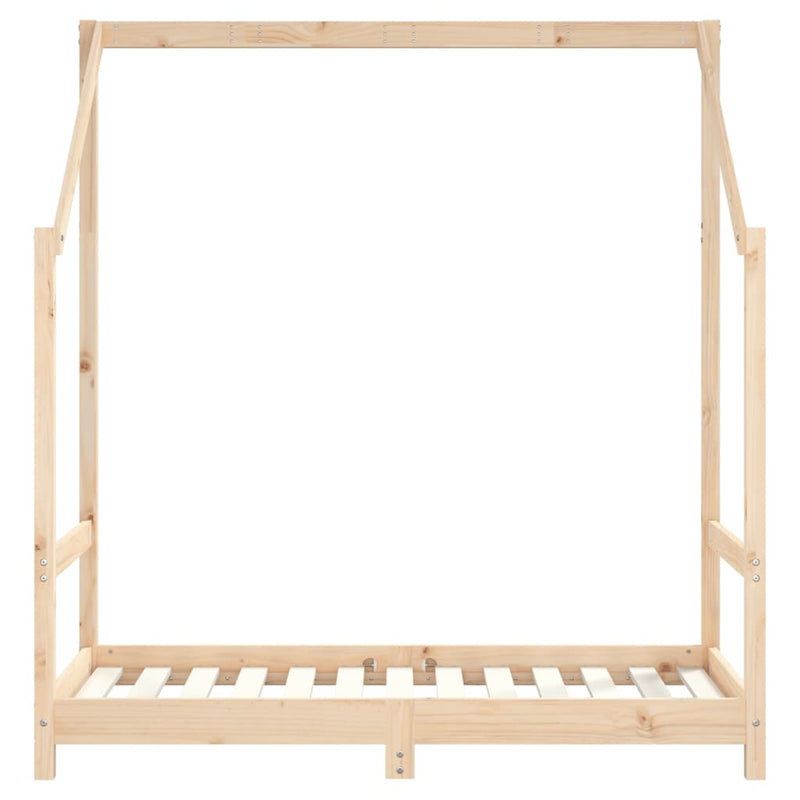 Cadru de pat pentru copii, 2x(70x140) cm, lemn masiv de pin