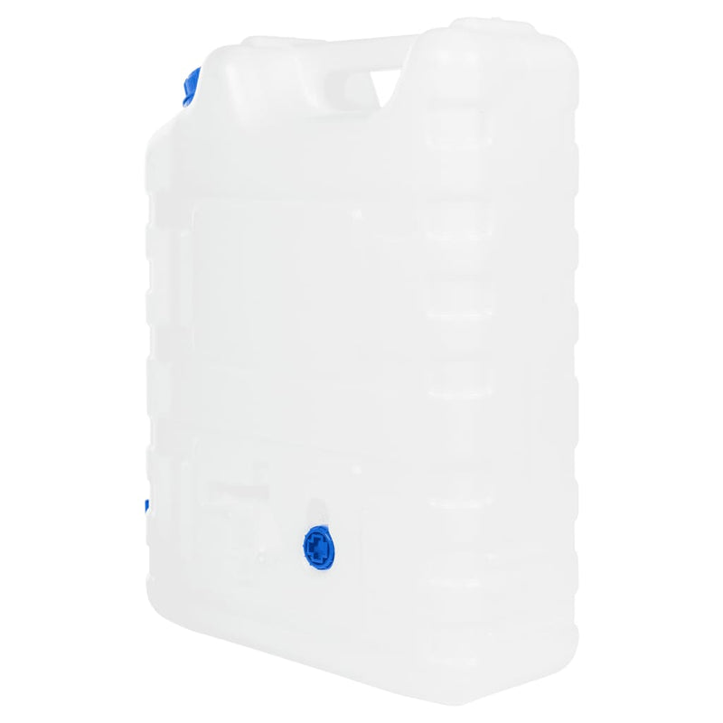 Recipient de apă cu robinet, transparent, 20 L, plastic