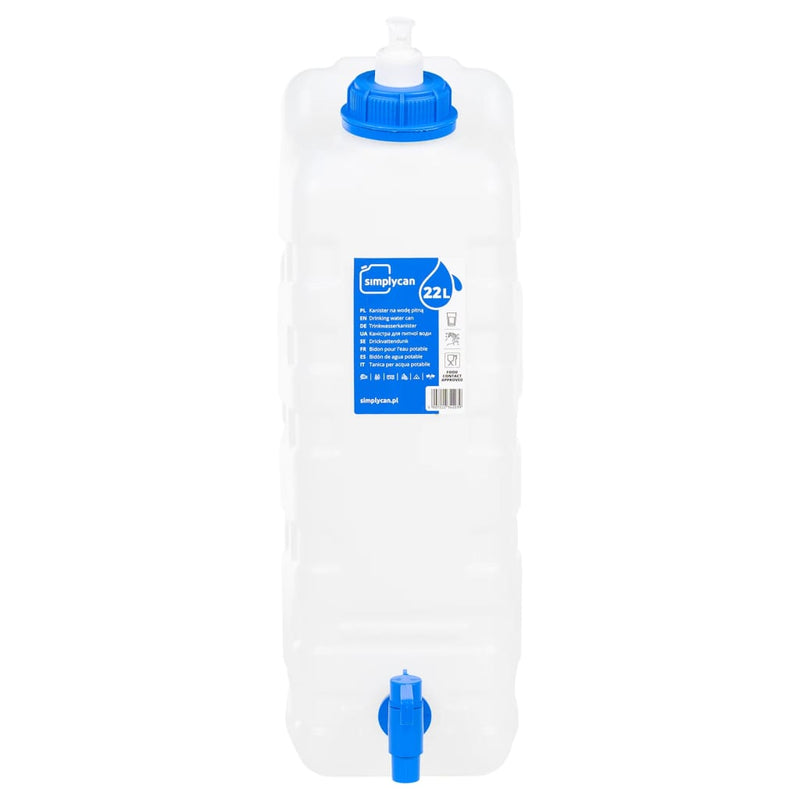 Recipient de apă cu robinet și dozator de săpun, 20 L, plastic