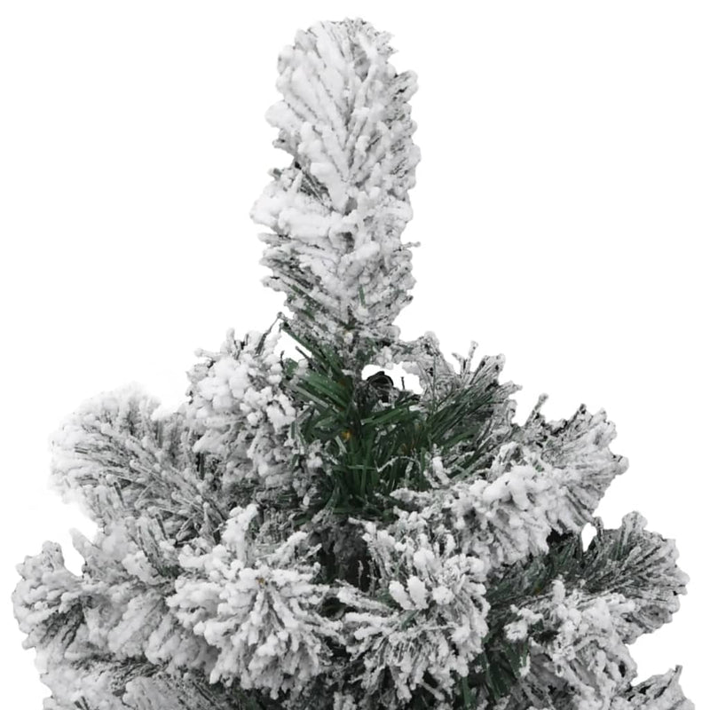 Brad de Crăciun artificial cu balamale și zăpadă, 120 cm