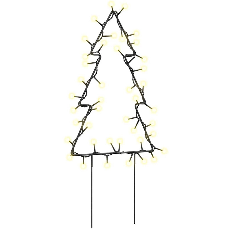 Decor brad cu lumini de Crăciun cu țăruși 3 buc. 50 LED 30 cm