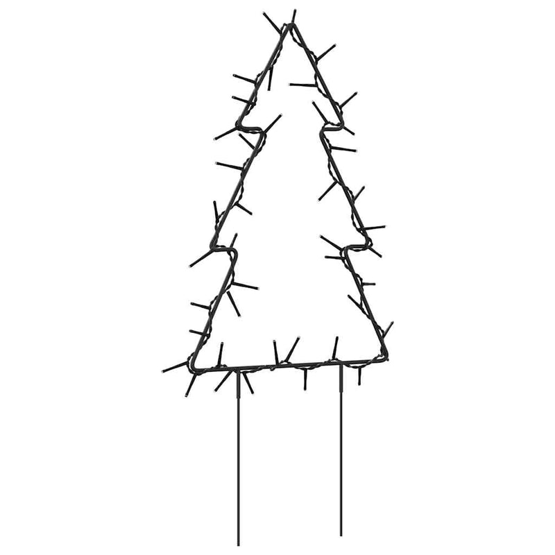 Decor brad cu lumini de Crăciun cu țăruși 3 buc. 50 LED 30 cm