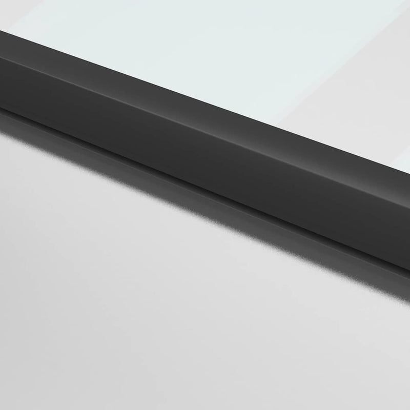 Ușă de interior negru 76x201,5 cm sticlă securiz./aluminiu slim