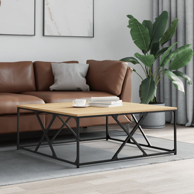Măsuță de cafea stejar sonoma 100x100x40 cm lemn prelucrat