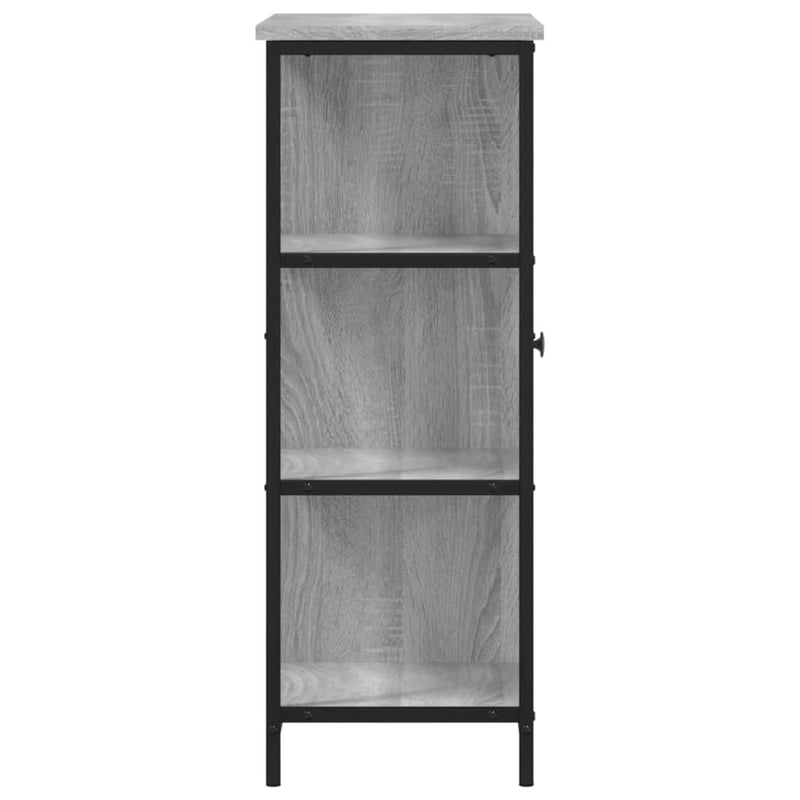 Servantă, gri sonoma, 70x30x80 cm, lemn prelucrat