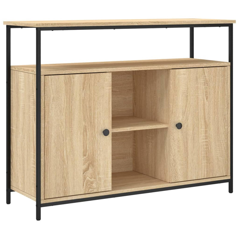 Bufet din stejar Sonoma 100x35x80 cm, lemn stratificat