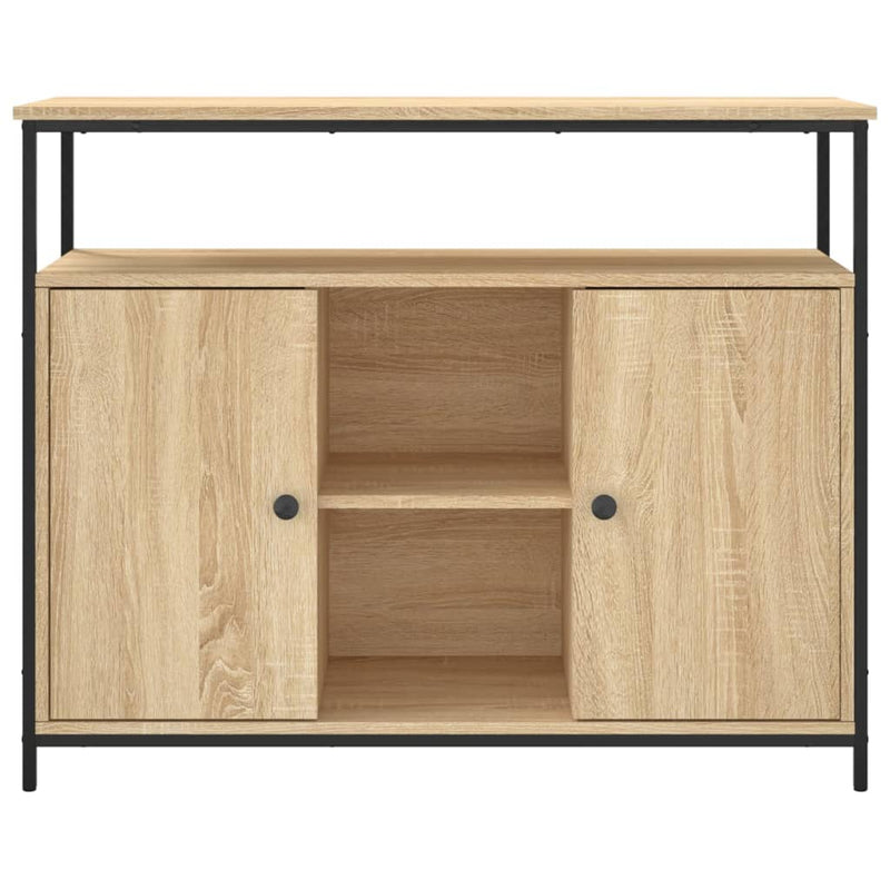 Bufet din stejar Sonoma 100x35x80 cm, lemn stratificat