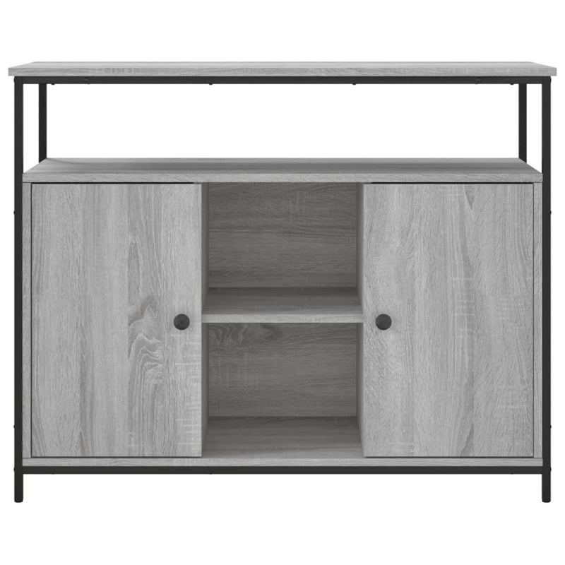 Servantă, gri sonoma, 100x35x80 cm, lemn compozit
