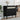 Dulap sertar SENJA ratan aspect negru 80x40x80cm lemn masiv pin